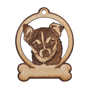Personalized Chihuahua Ornament - Chihuahua Gifts - Chihuahua Christmas Ornaments - Chihuahua Memorial - Chihuahua GIft