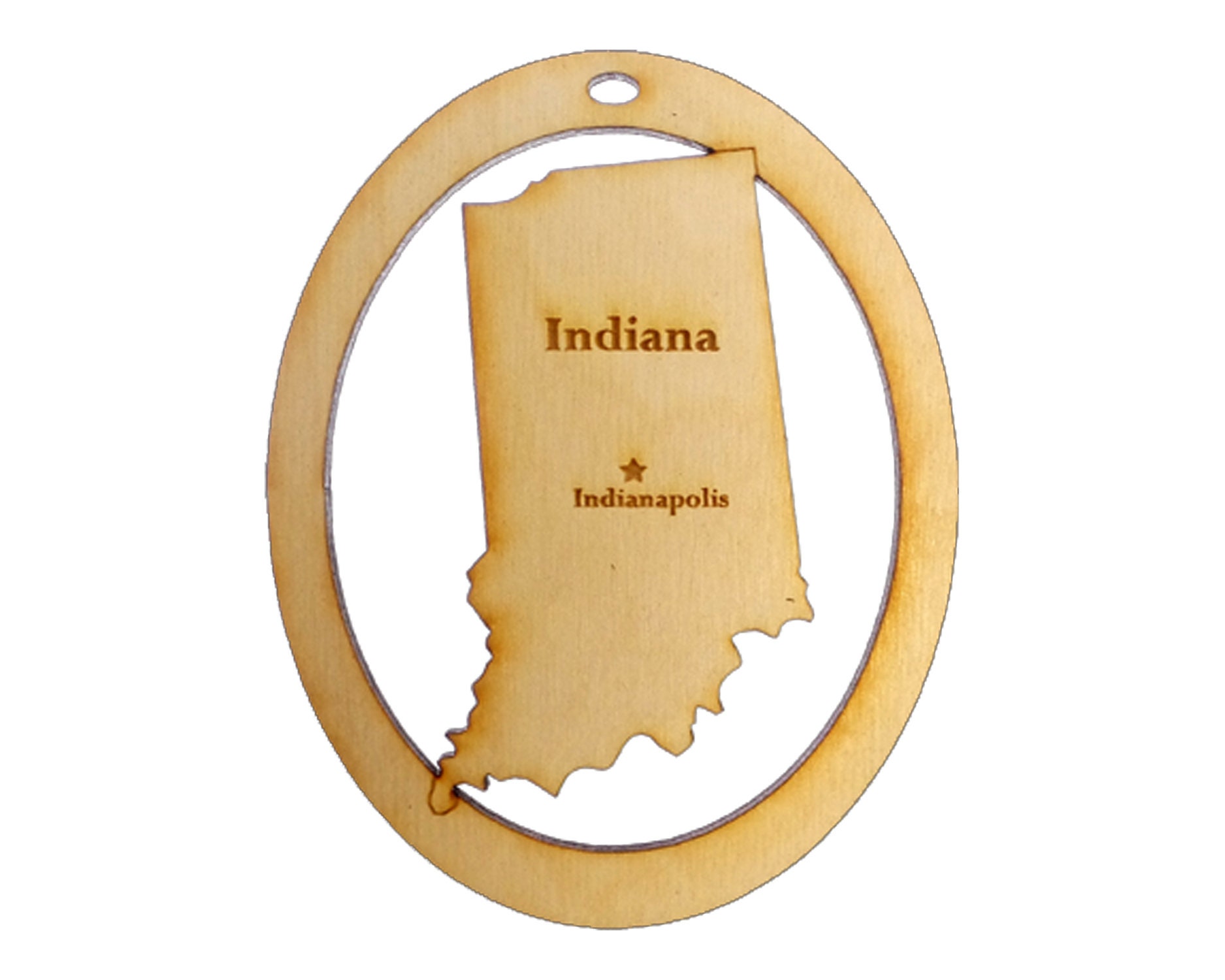 Personalized Indiana Ornament State of Indiana Ornament Etsy
