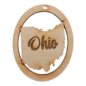 Personalized Ohio Ornament - Ohio State Ornaments - Ohio Ornaments - Ohio Gifts - Ohio Gift - Ohio Christmas Ornament - Ohio Souvenir