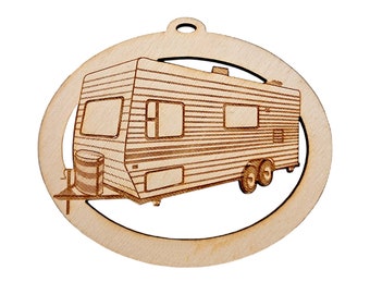 Travel Trailer Christmas Ornament | Personalized Camper Ornament | Camping Christmas Ornaments | Unique Gift for RV Lovers