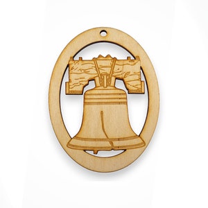 Personalized Liberty Bell Ornament - Americana Decor - Americana Gifts - Philadelphia Souvenir - Patriotic Decor - Patriotic Gifts for Men