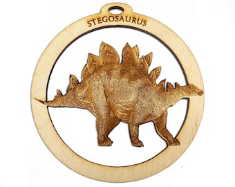 Personalized Stegosaurus Ornament - Dinosaur Ornament -  Stegosaurus Christmas Ornament