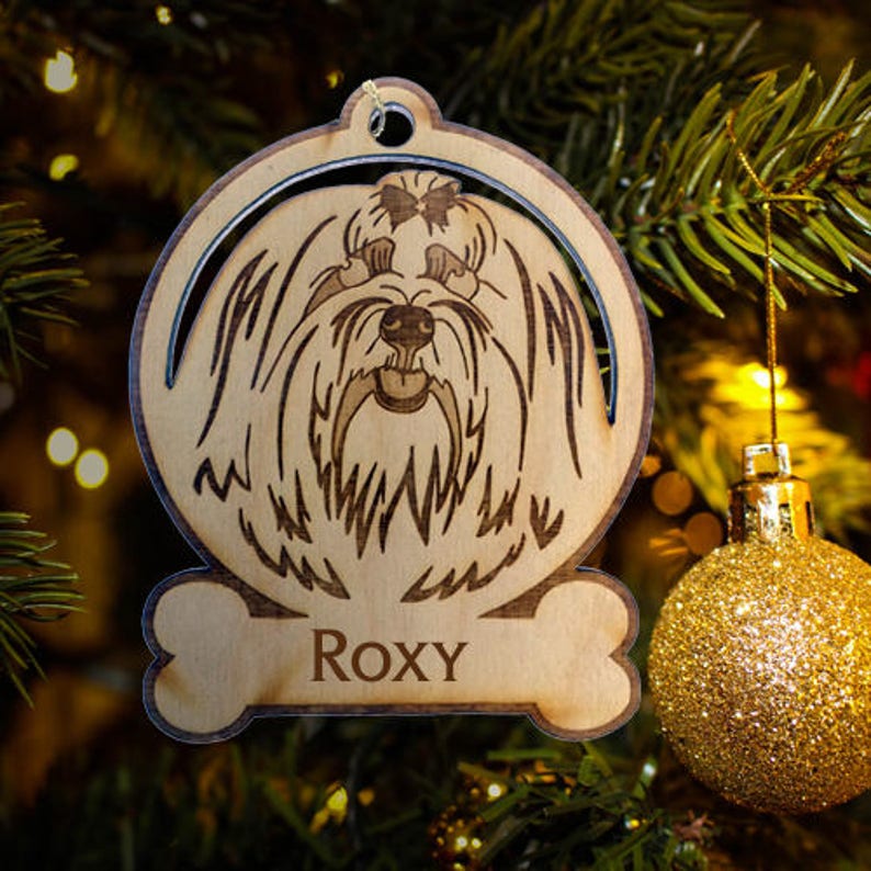 Personalized Maltese Ornament Maltese Christmas Ornaments Etsy