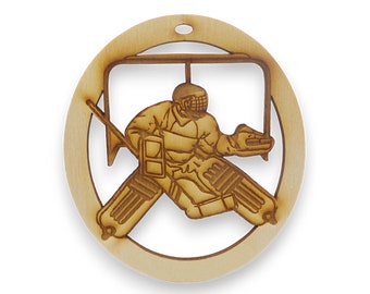 Personalized Ice Hockey Goalie Ornament - Ice Hockey Player Gift - Ice Hockey Ornaments - Ice Hockey Gifts - Ice Hockey Team Gifts