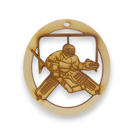Personalized Ice Hockey Goalie Ornament - Ice Hockey Player Gift - Ice Hockey Ornaments - Ice Hockey Gifts - Ice Hockey Team Gifts