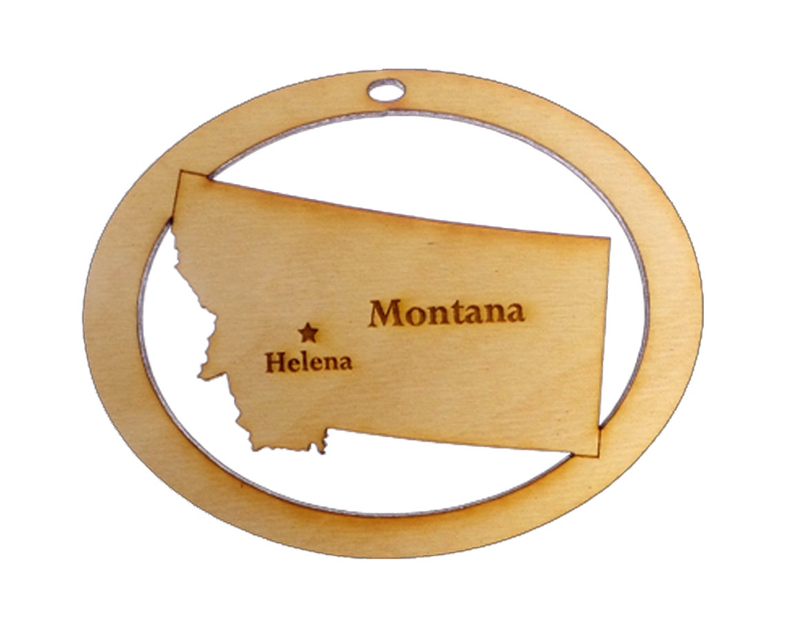 Personalized Montana Ornament Montana State Ornament State Etsy