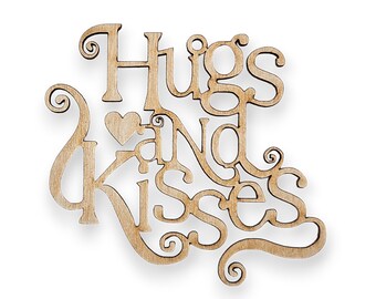 Christmas Tree Decorations - Hugs and Kisses Ornament - Tree Decorations - Hugs and Kisses