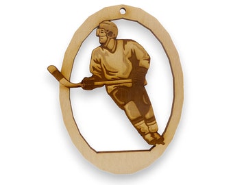 Personalized Ice Hockey Ornament - Ice Hockey Player Gift - Ice Hockey Christmas Ornaments - Ice Hockey Gifts - Ice Hockey Team Gifts