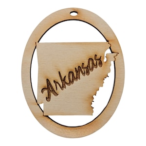 Personalized Arkansas Ornament, Arkansas Christmas Ornament, Unique Arkansas Gift Idea, Arkansas Keepsakes, Arkansas State Souvenir
