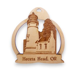 Heceta Head Lighthouse Ornament- Oregon Lighthouse - Heceta Lighthouse - Oregon Coast Lighthouse Christmas Ornament