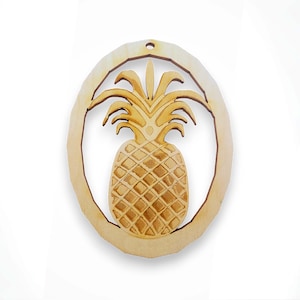 Personalized Pineapple Ornament, Pineapple Gifts, Pineapple Decor, Pineapple Christmas Ornament