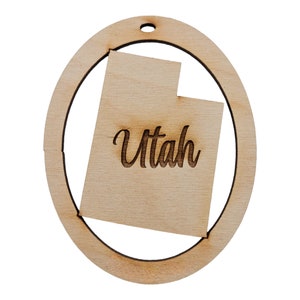 Personalized Utah Ornament - Utah State Ornaments - Utah Gift - Utah Christmas Ornament - State of Utah Souvenirs - Utah Ornaments