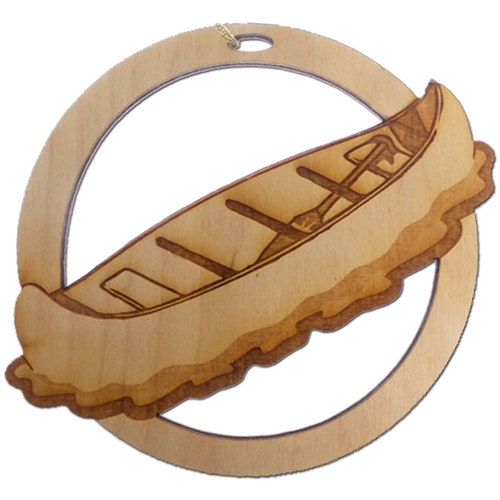 Personalized Canoe Ornament Canoe Christmas Ornaments Etsy