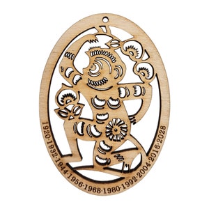 Year of the Monkey Ornament | Chinese Zodiac Decor | Astrology Decoration | Eastern Inspired Gift | Lunar New Year Decoration