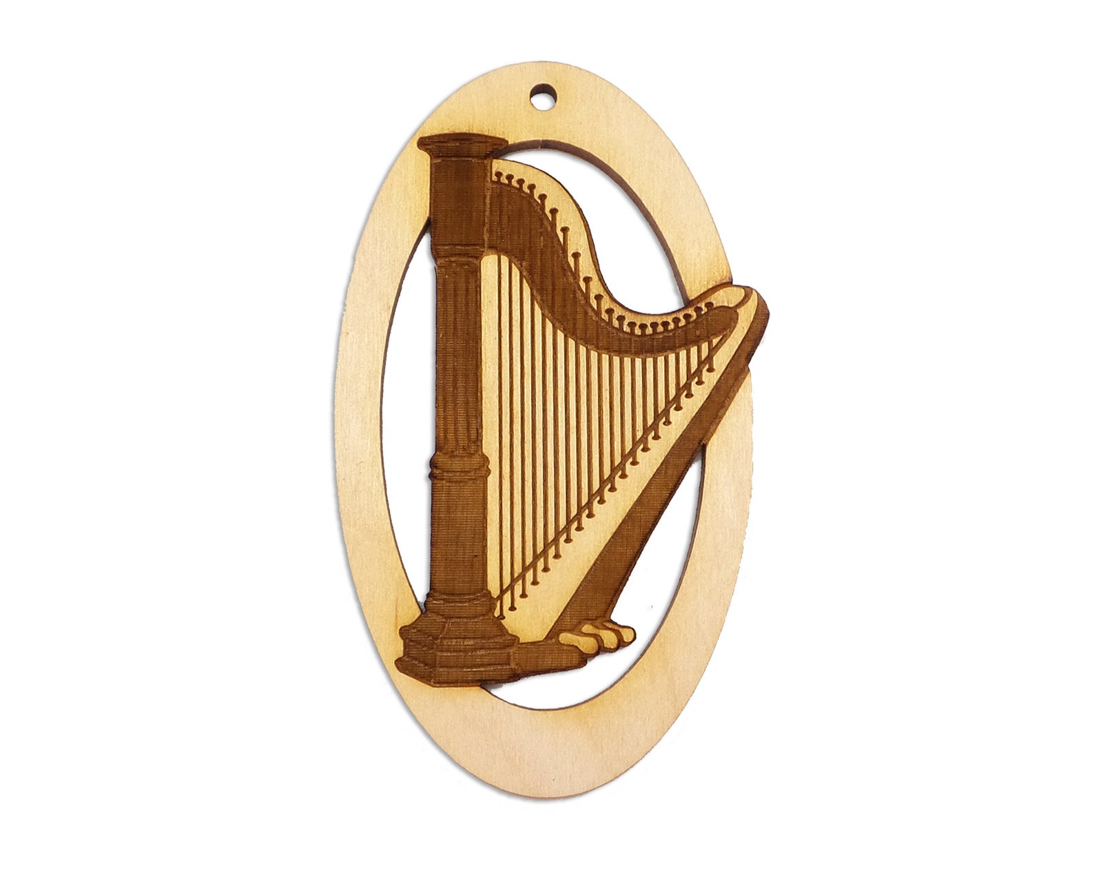 Harp Christmas Ornament 