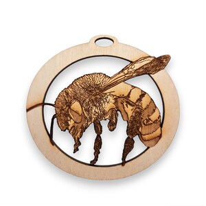 Personalized Honey Bee Ornament | Unique Gifts for Bee Lovers | Honey Bee Christmas Ornament | Honey Bee Decorations for Tree Ornaments