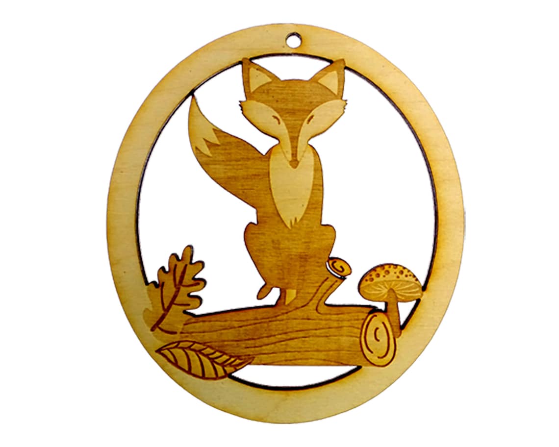 Personalized Fox Ornament Unique Fox Christmas Ornament - Etsy