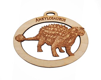 Personalized Ankylosaurus Ornament | Gift for Dinosaur Lover | Dinosaur Christmas Decorations | Dinosaur Gifts Adults, Kids