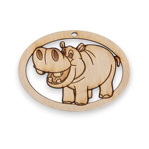 Personalized Hippo Ornament, Hippo Christmas Ornaments, Hippo Gifts, Christmas Hippo, Hippopotamus Gifts, Hippo Party Favors