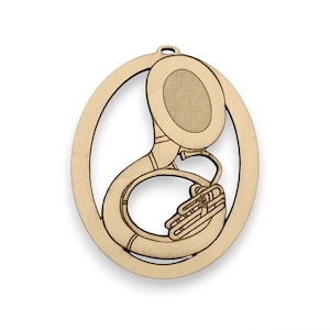 Personalized Sousaphone Ornament | Unique Sousaphone Christmas Ornaments | Beautiful Sousaphone Player Gifts | Marching Band Teacher Gift