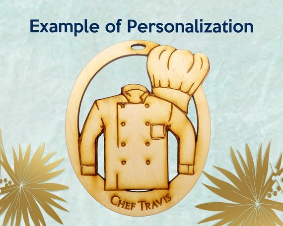 Personalized Chef Ornament Personalized Gifts for Aspiring Chefs