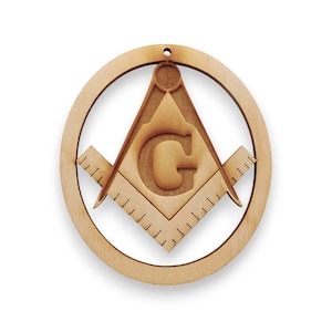 Personalized Mason Ornament - Masonic Ornament - Order of the Freemasons - Freemason Ornament - Masonic Gift - Masonic Decor