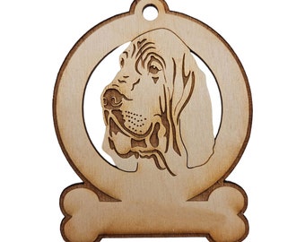 Personalized Bloodhound Ornament, Unique Bloodhound Gifts, Bloodhound Christmas Tree Ornaments, Bloodhound Memorial Gift - Dog Ornament