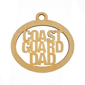 Personalized Coast Guard Dad Ornament, Coast Guard Ornaments, Coast Guard Dad Gift, Coast Guard Gifts, Coast Guard Decor, Military Gifts
