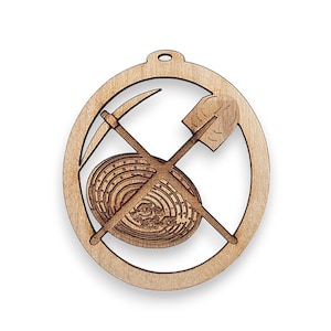 Personalized Gold Mining Pan Ornament, Unique Gift Ideas for Gold Miners, Handmade Gold Mining Christmas Ornaments Holiday Decorations