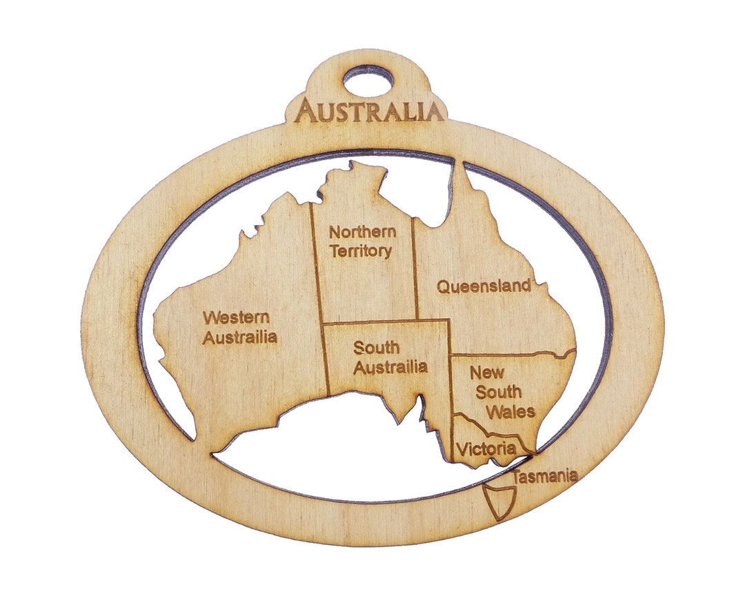 Personalized Australia Ornament Australia Christmas - Etsy