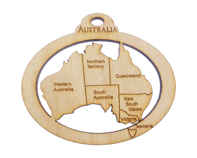 Personalized Australia Ornament Australia Christmas | Etsy