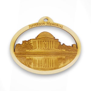 Personalized Jefferson Memorial Ornament - Washington DC Ornament - Americana Decor - Americana Gifts -  Washington DC Souvenir