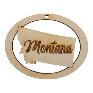 Personalized Montana Ornament, Montana State Ornament, State of Montana Gift, Montana Christmas Ornaments, Montana Gifts, Montana Souvenir