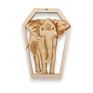 Personalized Elephant Ornament, Personalized Elephant Christmas Ornament, Unique Elephant Gifts, Elephant Lover Gift