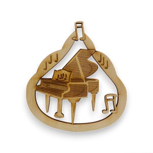 Personalized Piano Ornament, Piano Christmas Ornaments, Piano Gifts for Students, Piano Teacher Gift, Musician Gift for Piano Player Decor