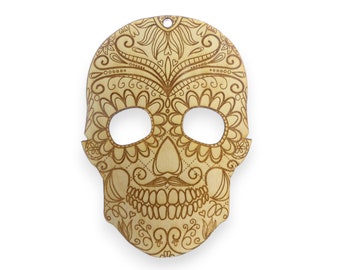 Sugar Skull Ornament - Dia de Los Muertos Ornament - Day of the Dead Skull Ornament -  Sugar Skull Christmas Ornaments - Sugar Skull Decor