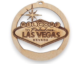 Personalized Welcome to Las Vegas Sign Ornament - Personalized Las Vegas Ornament - Las Vegas Souvenir - Las Vegas Gifts