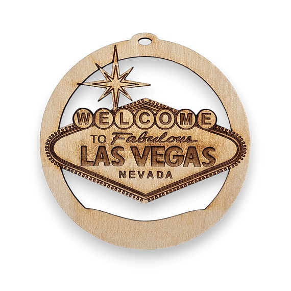 Personalized Welcome to Las Vegas Sign Ornament - Personalized Las Vegas Ornament - Las Vegas Souvenir - Las Vegas Gifts