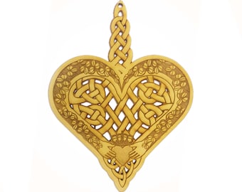 Celtic Ornament, Celtic Christmas Ornaments, Celtic Gifts, Celtic Design, Irish Decor, Irish Gifts, Celtic Knot Ornament, Claddagh Ornament