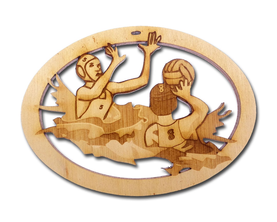 Personalized Womens Water Polo Christmas Ornament Water Polo Gift Water
