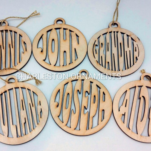 Personalized Christmas Gift Name Christmas Ornament Etsy