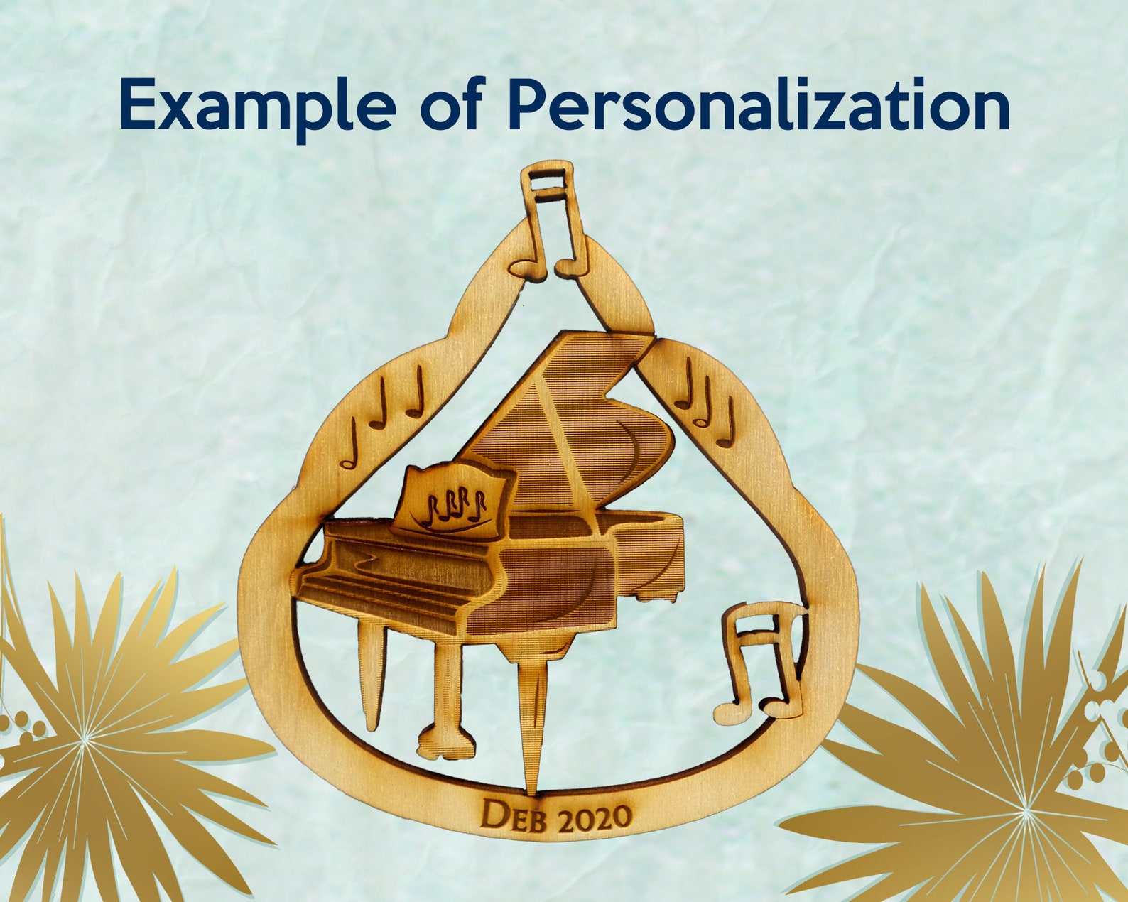 Personalized Piano Ornament Piano Christmas Ornaments Piano Etsy