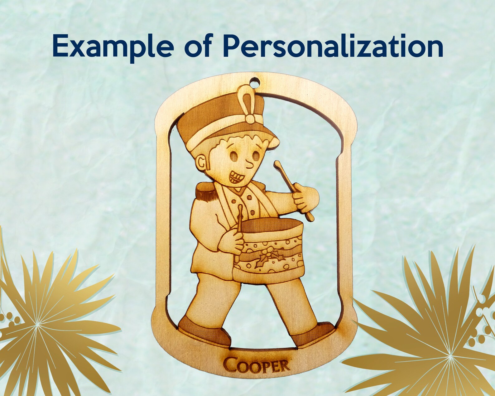 Personalized Drummer Boy Christmas Tree Ornaments Drummer Etsy