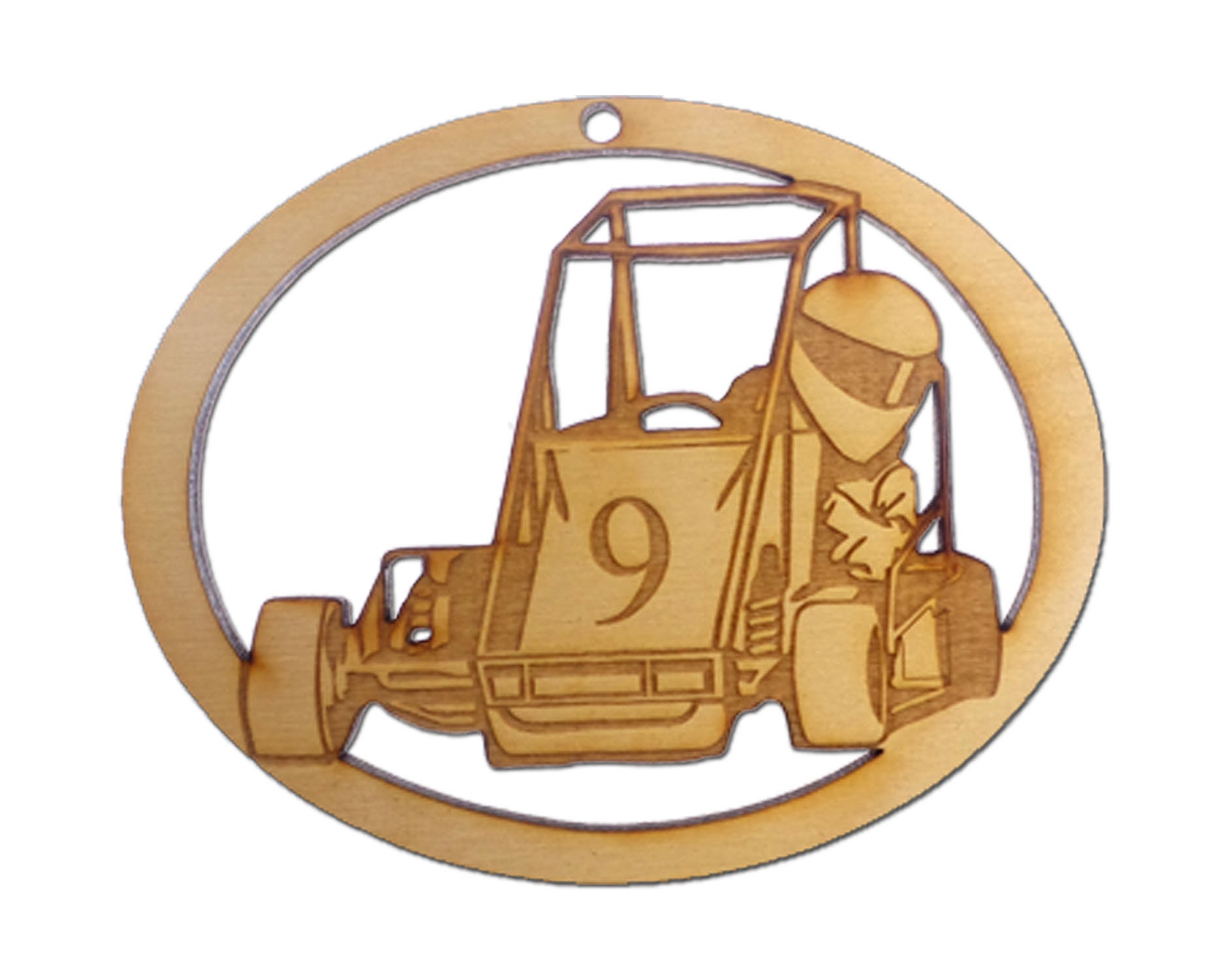 Personalized Midget Race Car Ornament - Midget Race Car Ornaments - M…