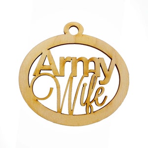 Personalized Army Wife Ornament, Army Wife Christmas Ornaments, US Army Wife Gifts, Military Ornament, Army Family Ornament, Army Gift Ideas