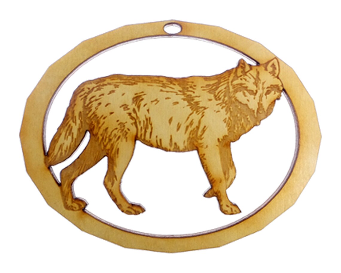 Personalized Wolf Ornament Wolf Christmas Ornament Unique Etsy