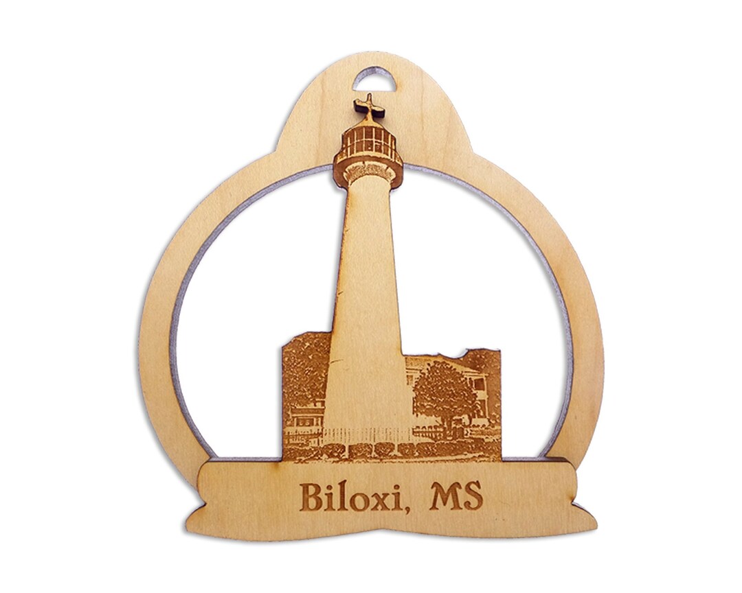 Biloxi Lighthouse Biloxi Lighthouse Christmas Ornaments Mississippi