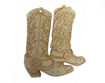 Cowboy Boots Ornament - Cowboy Boots Christmas Ornaments - Cowboy Boots Decoration - Cowboy Boots Christmas Ornaments - Gift for Cowboy