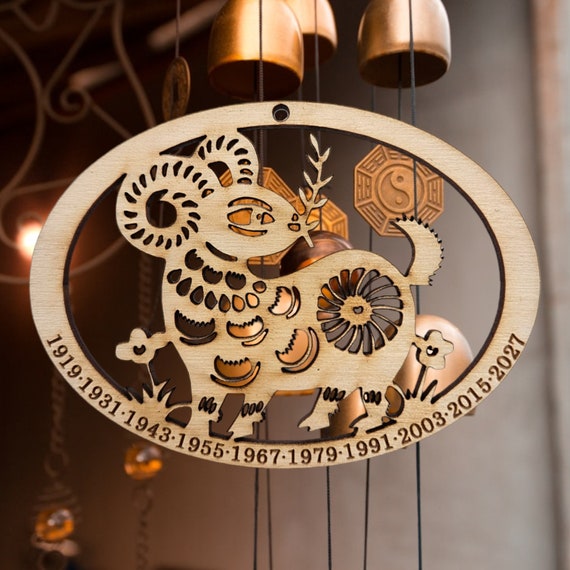Year of the Goat Ornament | Sheep Ram Chinese Zodiac Ornaments