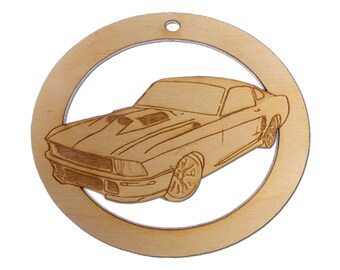 Personalized Mustang Ornament, Fastback, Ford Mustang Gifts, Mustang Fastback, Car Christmas Ornaments, Mustang Lover Gift